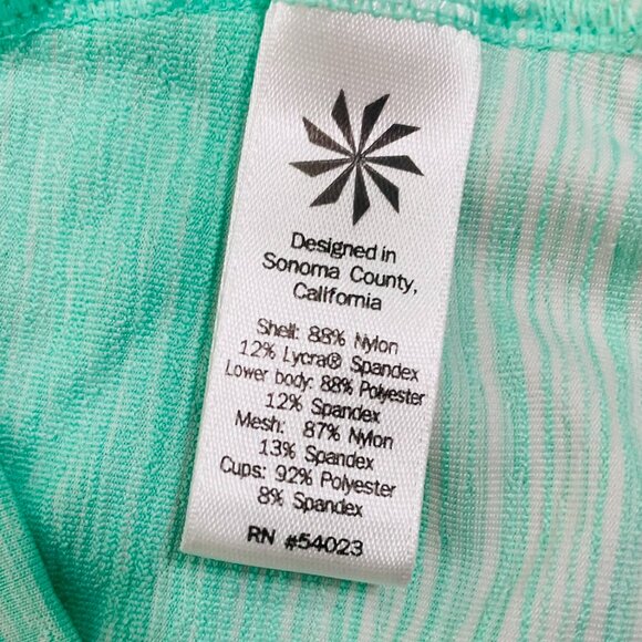 Athleta Mint Green Stride Crunch & Punch Cross Back Tank Top Size LT - Picture 11 of 11